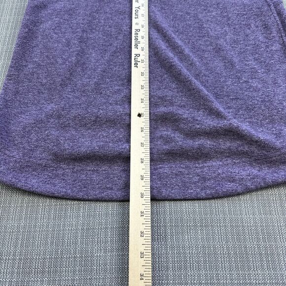 Duluth Trading Pullover Womens Small Fleece‎ Sweatshirt Purple Tunic Thumb Holes - Picture 8 of 9